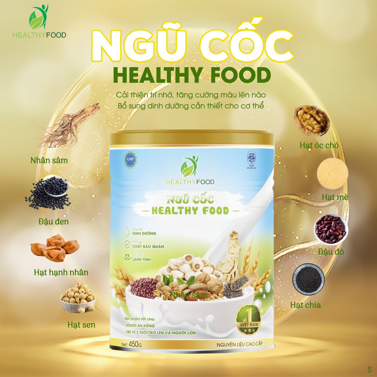 Ngũ cốc Nhân Sâm Hàn Quốc dinh dưỡng đặc biệt