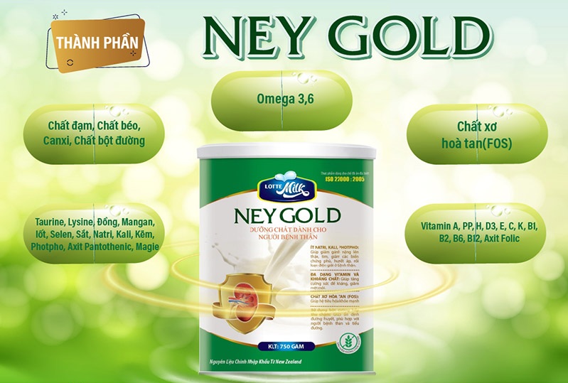 Sữa Ney Gold dành cho người bệnh thận