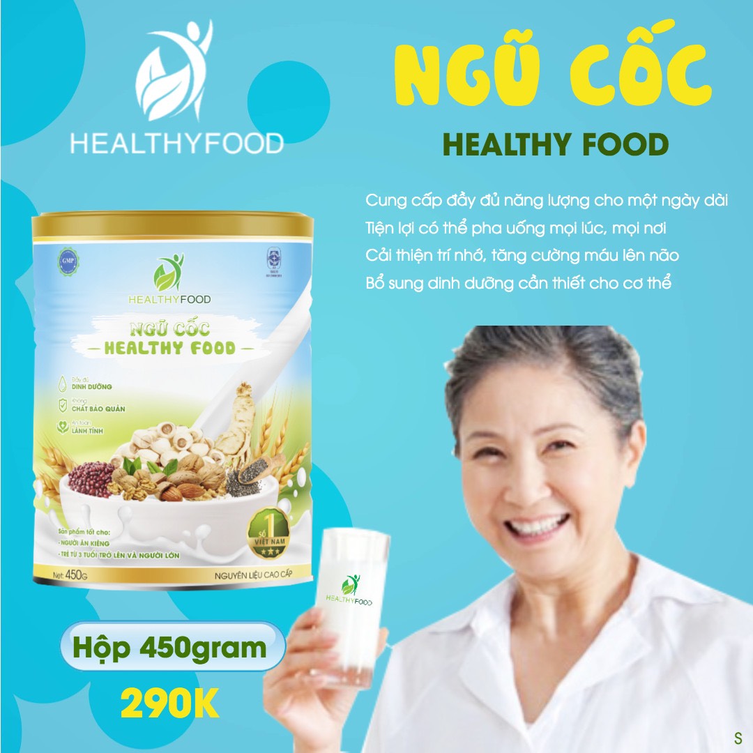 Sữa hạt ngũ cốc dinh dưỡng nguyên cám ít đường Healthyfood