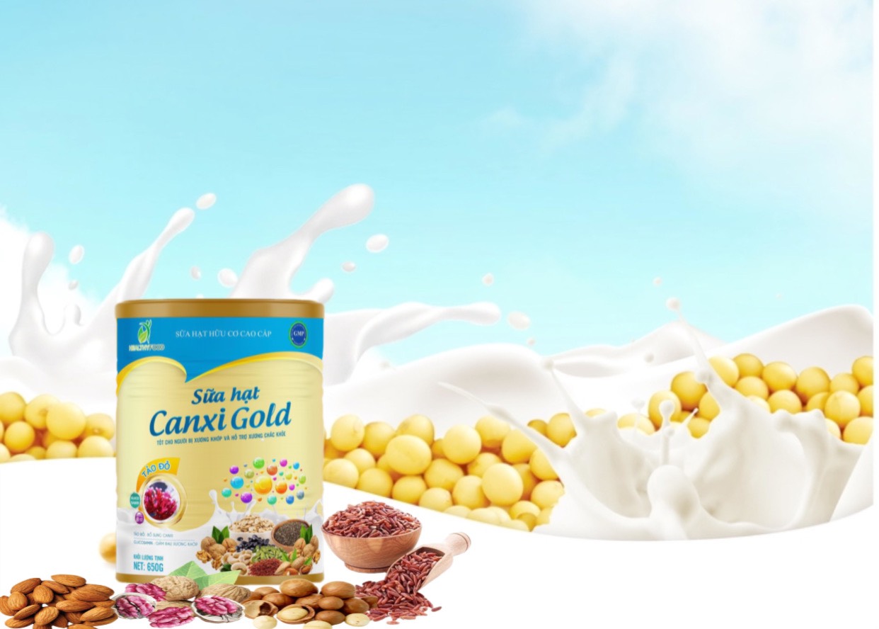 Công dụng ưu việc của Sữa hạt xương khớp Canxi Gold
