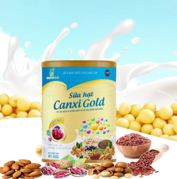 Sữa hạt ngũ cốc CanxiGold hỗ trợ thoái hoá cột sống