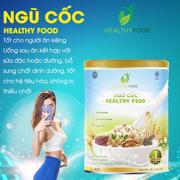 Sữa ngũ cốc Healthyfood bổ sung dinh dưỡng ăn kiêng giảm cân